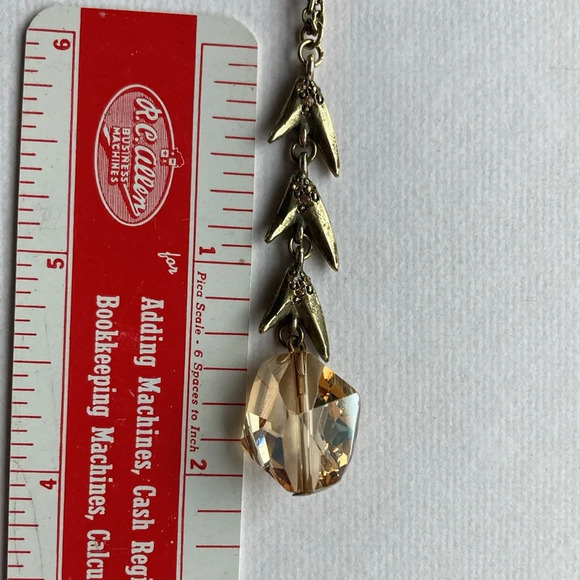 Gerard Yosca Glass Crystal Pendant Dangle Necklace - Picture 14 of 15